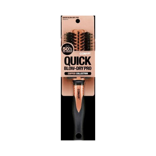 BRUSH QUICK DRY RND BLK/COPPER