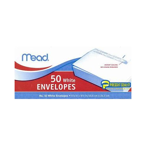 Mead #10 Press-It Seal-It Envelopes 50 ct