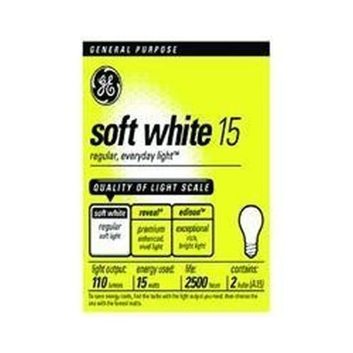 GE 25W A19 Soft White General Purpose Light Bulb (2-Pack)