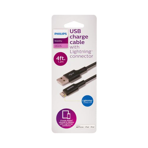 PHILIPS USB LIGHTNING CBL 4FT