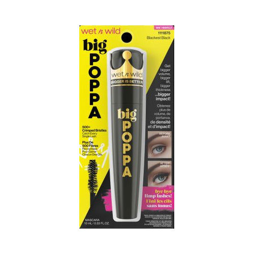 wet n wild Big Poppa Mascara - Blackest Black