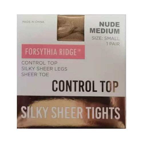 Forsythia Ridge 1Pk Sheer Tights With Control Top Medium Medium Nude