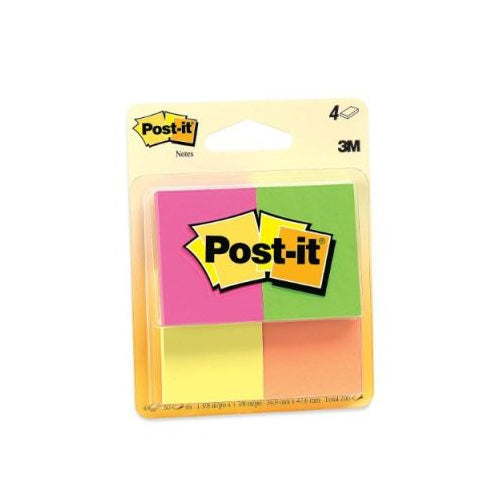 POST IT FL. NOTES 1.5"X2"4PK