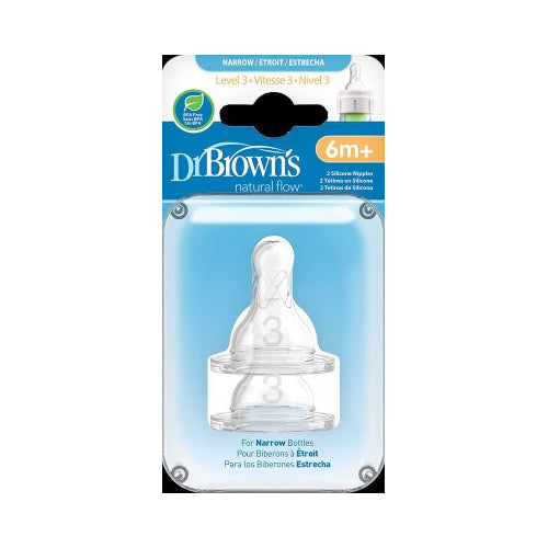 DR BROWN 2PK LEVEL 3 NIPPLE