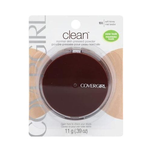 COVERGIRL Clean Pressed Powder Soft Honey 155, 11 G 0.39 OZ