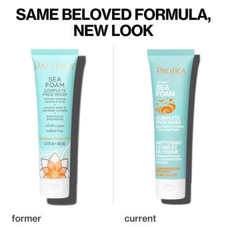 Pacifica Sea Foam Complete Mini Face Wash, 1.4 oz