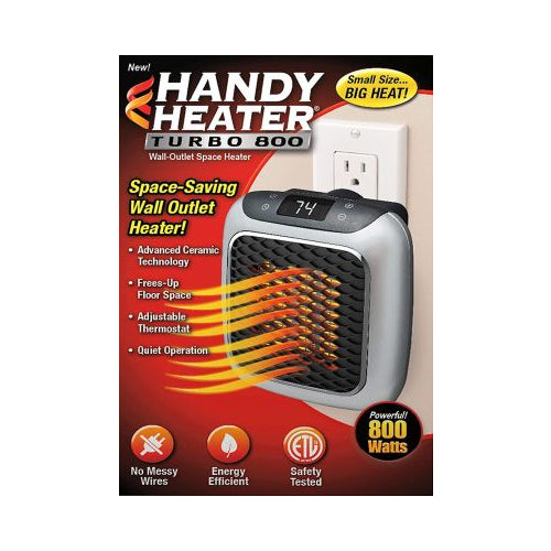 As Seen on TV Handy Heater Turbo 800 Wall-Outlet Space Heater. - 1.0 CT