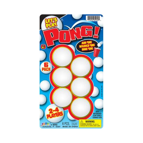 LETS PLAY PONG 6 PACK