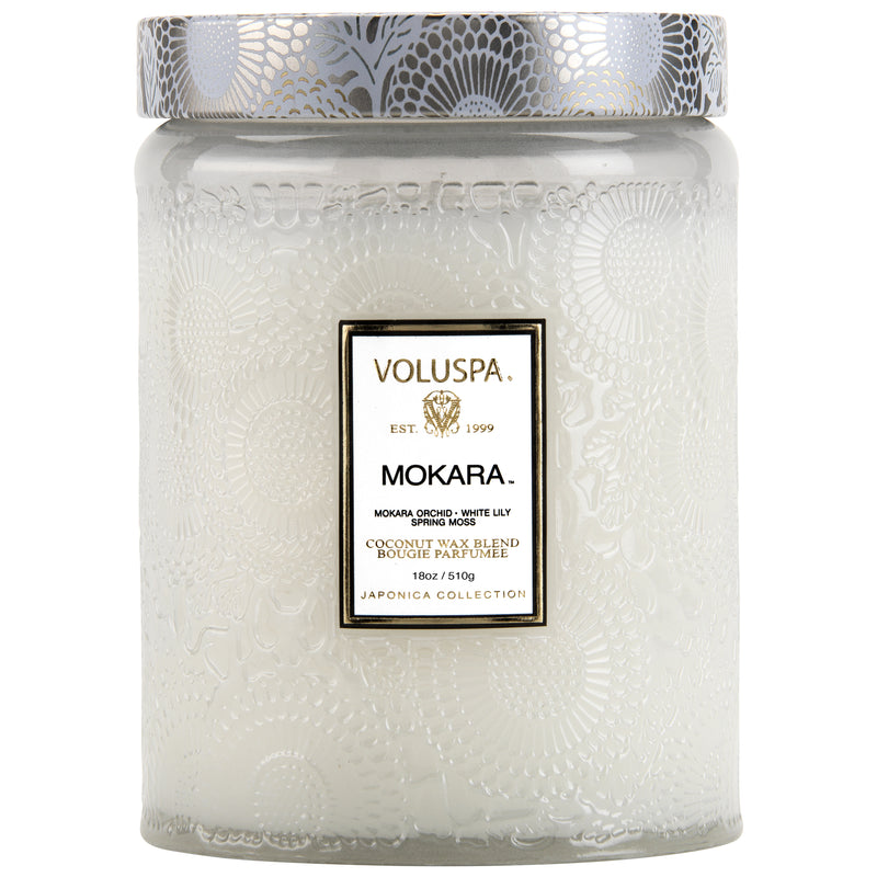 Voluspa Mokara 18oz Large Glass Jar Candle