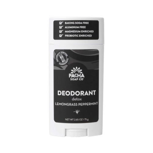 PACHA SOAP CO DEODORANT, LEMONGRASS PEPPERMINT 2.65 OZ