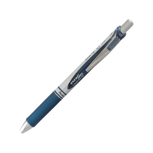 EnerGel RTX Retractable Liquid Gel Pen, (0.7mm) Metal Tip, Medium Line, Navy Blue Ink