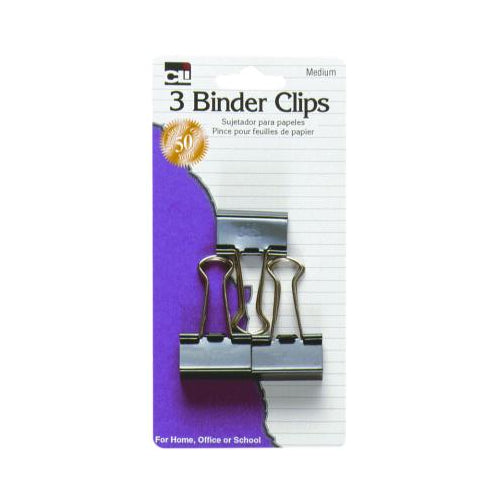 Charles Leonard Inc Binder Clips 3 CT