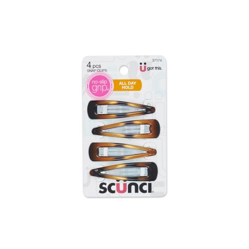 Scünci No-Slip Grip 5.5cm Epoxy Clippies, 4 CT