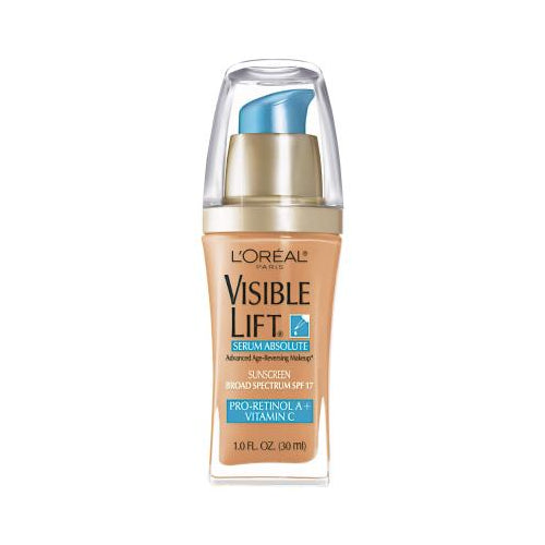 L'Oreal Paris Visible Lift Serum Absolute Lightweight Foundation, Honey Beige, 1 fl. oz.