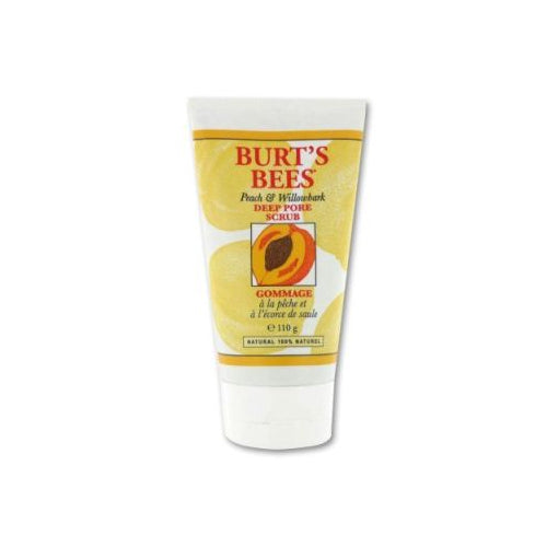 Burt's Bees Peach and Willow Bark Deep Pore Exfoliating Facial Scrub, 4oz