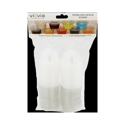 VIOVIA TASTING CUPS 2 OZ W/LID