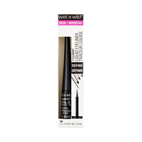 wet n wild MegaLiner Metallic Liquid Eyeliner - Cosmic Black