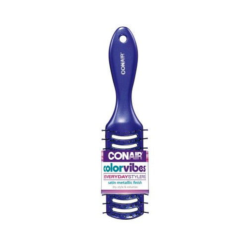 Conair ColorVibes hair brush w/elastics, 1.0 ea