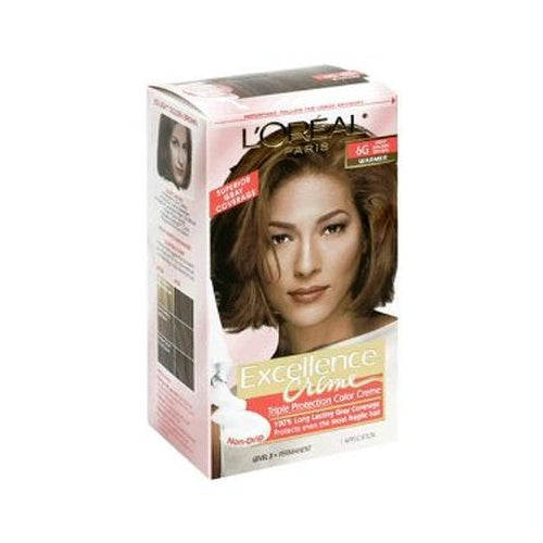 L'Oreal Paris Excellence Crme Permanent Triple Protection Hair Color, 6G Light Golden Brown, 1 kit