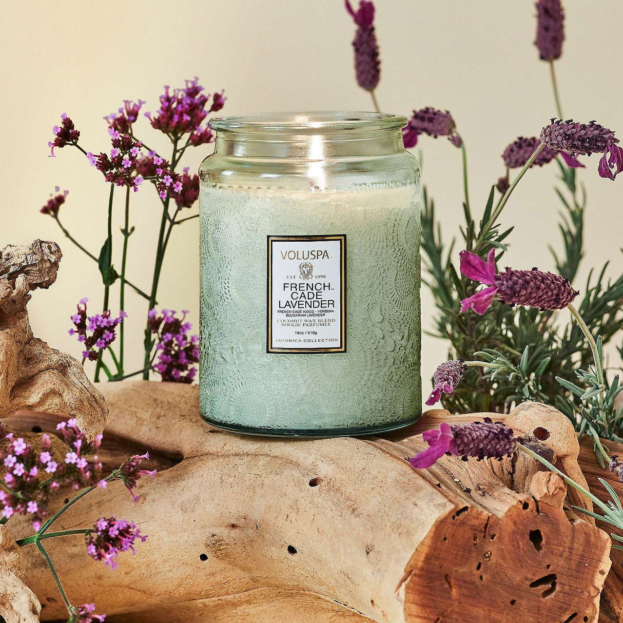 Voluspa French Cade Lavender 18oz Jar Candle