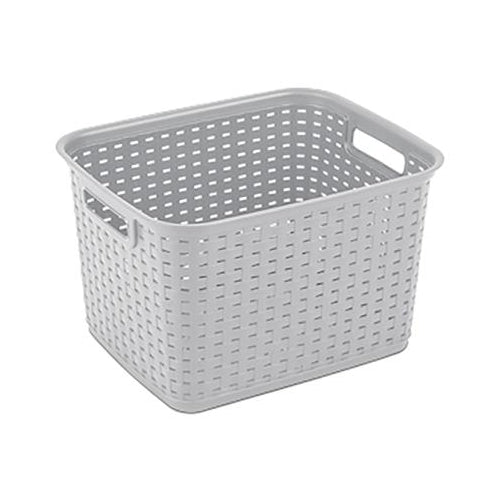 STER TALL WEAVE BASKET CEMENT