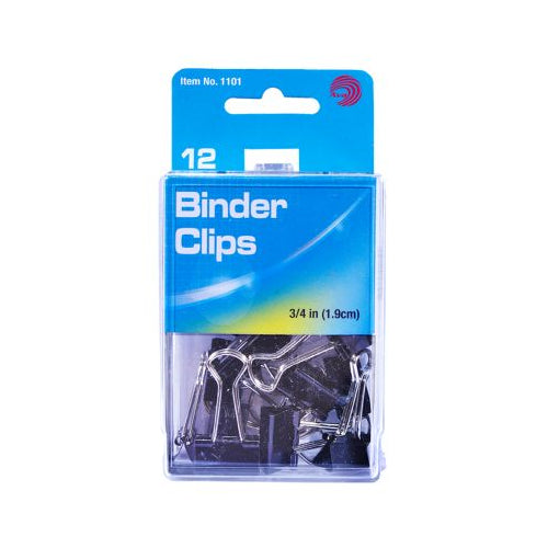 Avantix 3/4" Binder Clips, 12 ct