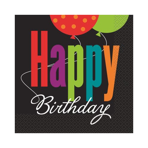 BDAY CHEER LUNCH NAPKIN 16CT