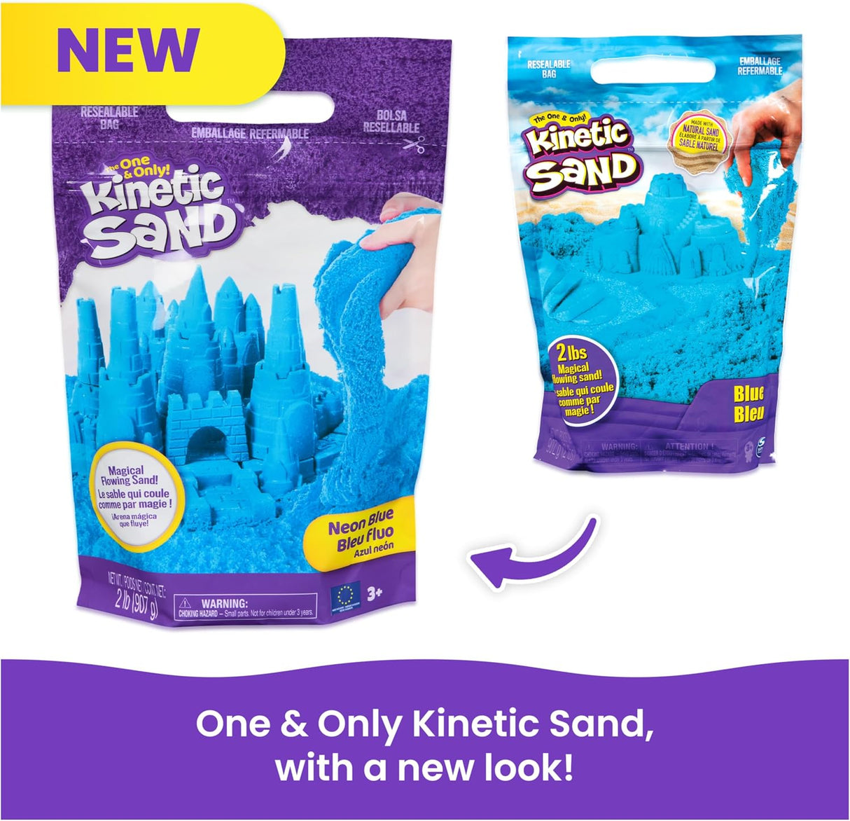 Kinetic Sand Moldable Play Sand - Assorted, 2 pounds