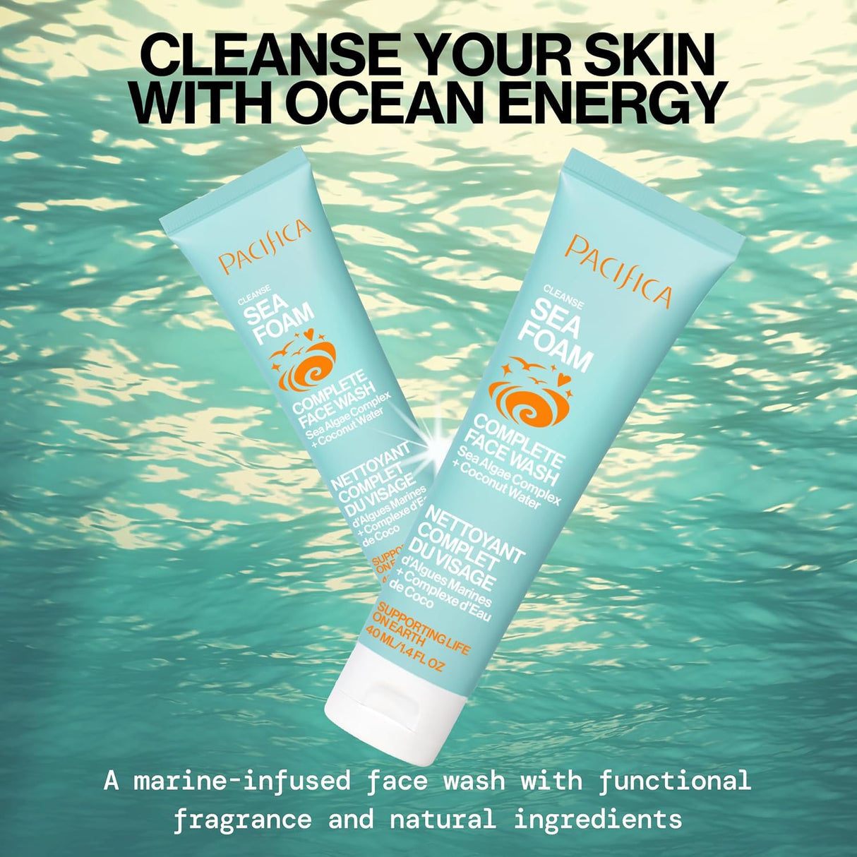 Pacifica Sea Foam Complete Mini Face Wash, 1.4 oz