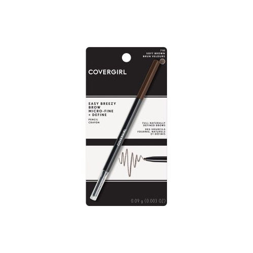 COVERGIRL Easy Breezy Brow Micro Fine Fill Define Eyebrow Pencil Soft Brown