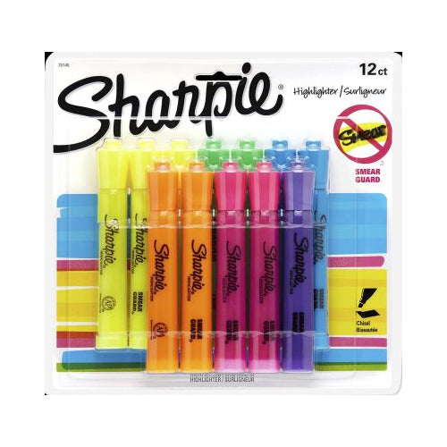 12CD SHARPIE ACCENT TANK ASST