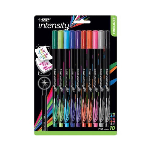 Bic Intensity Fineliner 10 pcs Fine 0. 4mm