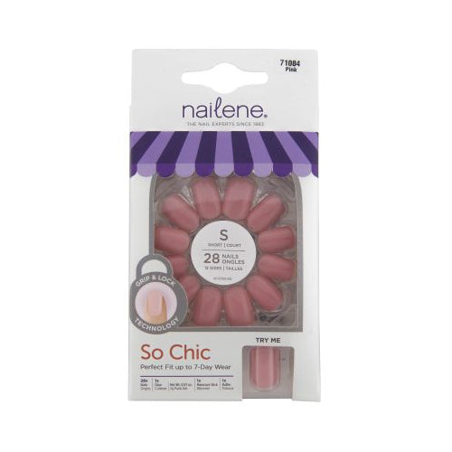 SO CHIC SHORT NAILS PINK HI GL