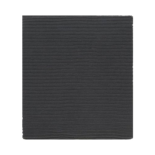 MUkitchen 100% Cotton Ridged Solid Towel - Onyx, 18"x28"