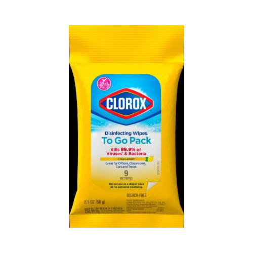 CLOROX WIPES TO GO CRISP LMN