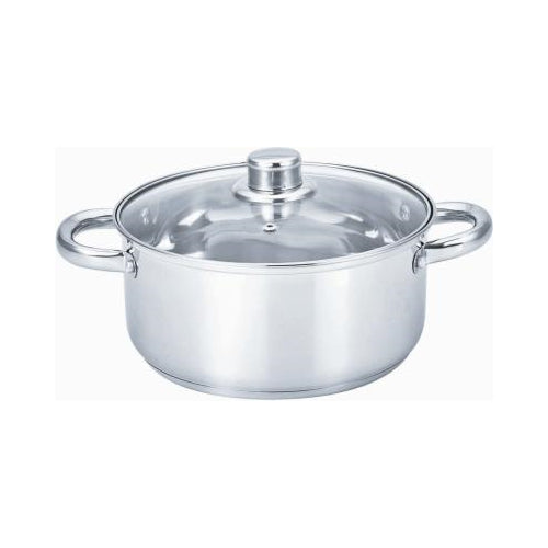 5QT S/S DUTCH OVEN W/GLASS LID