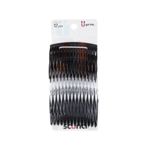 Scünci U Got This Side Hair Combs Assorted, 12 CT