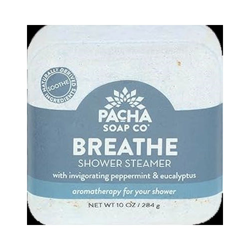 Pacha Soap Co SHOWER STEAMER, BREATHE 10 OZ