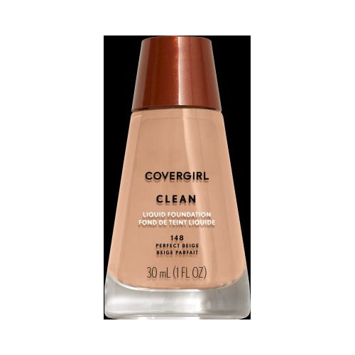 COVERGIRL Clean Liquid Foundation, Perfect Beige, 1 Fl. Oz.