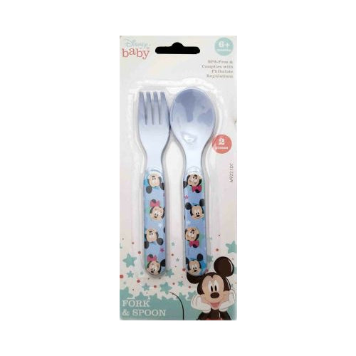 MICKEY/MINNIE FORK AND SPOON