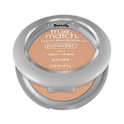 L'Oreal Paris True Match Super-Blendable Oil Free Makeup Powder, Sun Beige, 0.33 oz.