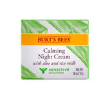 Burt's Bees Sensitive Solutions Calming Night Cream, 1.8 oz