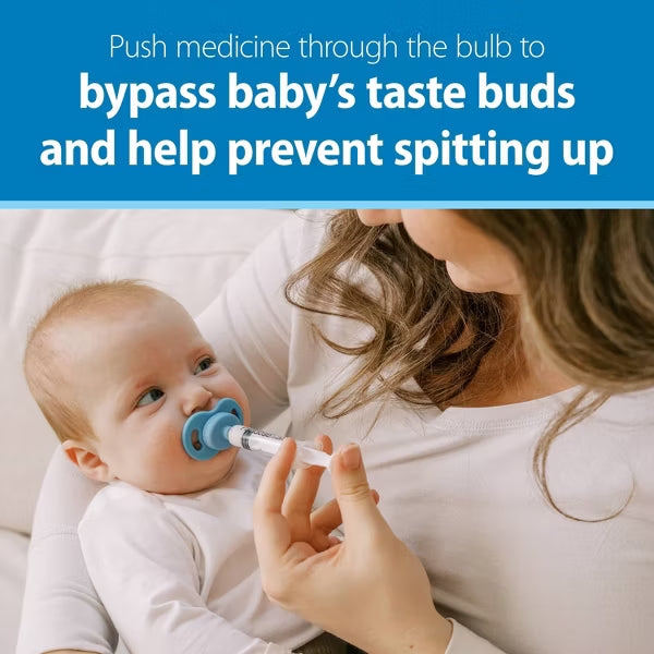 Dr Brown's Pacidose Liquid Medicine Dispenser for Babies with 2 Pacifier Bulbs - 0-6M & 6-18M