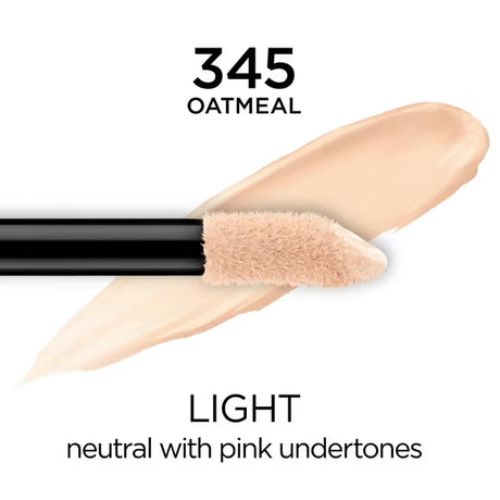 L'ORÉAL PARIS Infallible Full Wear Concealer Waterproof, Full Coverage, 345 Oatmeal, 0.33 fl. oz.