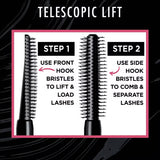 L'ORÉAL PARIS Telescopic Lift Volumizing Washable Mascara, 990 Blackest Black, 0.33 fl. oz.