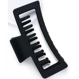GIMME Thick Hair Extra Large Rectangle Double Teeth Claw Clip - Black, 1 count