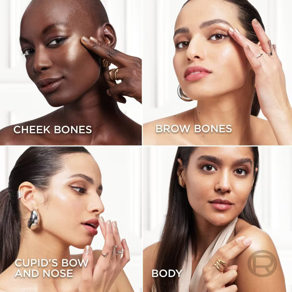 L'ORÉAL PARIS Lumi Le Glass Highlighter Stick, 640 Glowy Sparking Rose, 0.17 oz