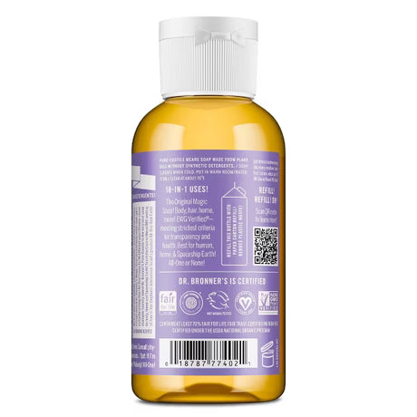 DR. BRONNER'S Magic Pure Castile Liquid Soap - Lavender, 2 oz