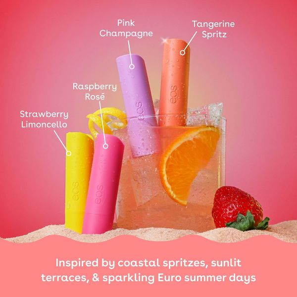 eos Limited Edition Lip Balm Variety Pack - Seaside Spritz, 4 count