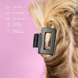 GIMME Fine Hair Square Wings Claw Clips - Assorted Neutrals, 6 count